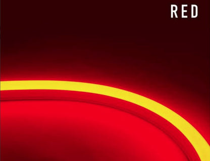 Diode LED DI-24V-TE-NBL1-RD-65 65.6ft Neon Blaze Flexible LED Lighting Color Temperature Red, Watt 1.22W/ft, Lumens 31lm/ft 24V Top Emitting