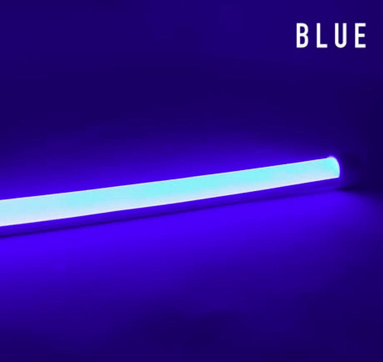 Diode LED DI-24V-TE-NBL2-BL-32 32.8ft Neon Blaze Flexible LED Lighting Color Temperature Blue, Watt 2.44W/ft, Lumens 30lm/ft 24V Top Emitting