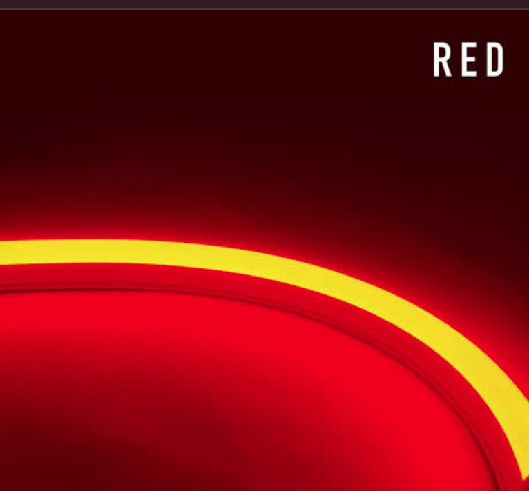 Diode LED DI-24V-TE-NBL4-RD-16 16.4ft Neon Blaze Flexible LED Lighting Color Temperature Red, Watt 4.4W/ft, Lumens 64lm/ft 24V Top Emitting