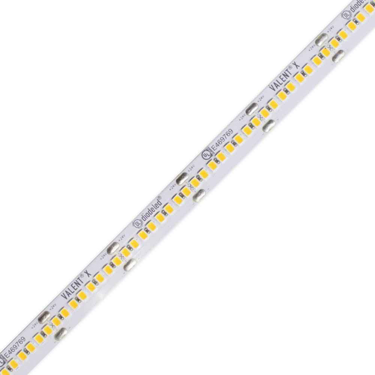 Diode LED DI-24V-VLX5-27-100 100ft Spool Valent X High-Output 500+ Lumen Per Foot LED Tape Light Color Temperature 2700K, Watt 4.6W/ft, 24V DC