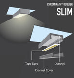 Diode LED DI-CPCHA-SL96W 96" Chromapath LED Tape Light SLIM White Channel