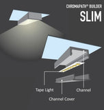 Diode LED DI-CPCHA-SL96B 96" Chromapath LED Tape Light SLIM Black Channel