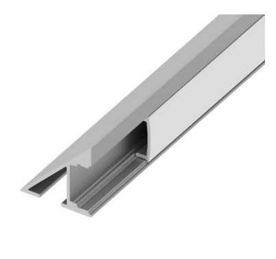Diode LED DI-CPCHB-90SD-96 96" Chromapath LED Tape Light Sideview 90 Degree Aluminum Channel Bundle Frosted Cover with End Cap Pairs