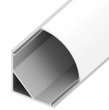 Diode LED DI-CPCHB-RC20-96 96" Chromapath LED Tape Light Rounded Corner 20mm Aluminum Channel Bundle