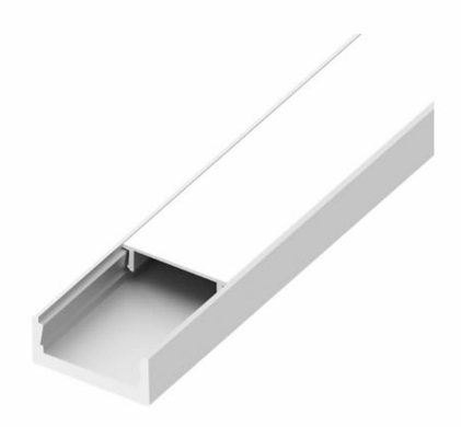Diode LED DI-CPCHB-SL-96 96" Slim Channel Bundle , Frosted Cover, 2 Open End Cap, 2 Closed End Cap, 4 Mounting Clips