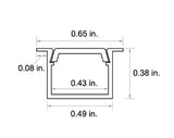 Diode LED DI-CPCHB-SLR-48 CHROMAPATH 48" BUNDLE CHANNEL, SLIM RECESSED