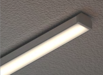 Diode LED DI-CPCHB-SQ-48W 48" Square Channel Bundle White, Frosted Cover, 1 Open End Cap, 1 Closed End Cap, 2 Mounting Clips