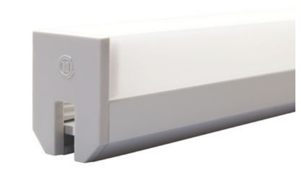 Diode LED DI-CPEC-SQPD-1 Brushed Aluminum Chromapath Square Premium Diffusion End-Cap, 1 Open , 1 Closed