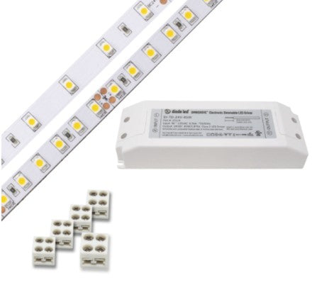 Diode LED DI-KIT-24V-BC1OM30-4200 Blaze 100 Series 16.4ft Basics LED Tape Light Spool with UL Listed OMNIDRIVE, Color Temperature 4200K, Voltage 24V