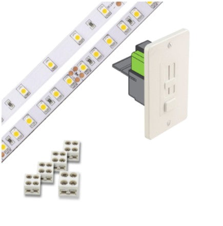 Diode LED DI-KIT-24V-BC1SX60-3500 Blaze 100 Series 16.4ft Basics LED Tape Light Spool with SWITCHEX, Color Temperature 3500K, Voltage 24V