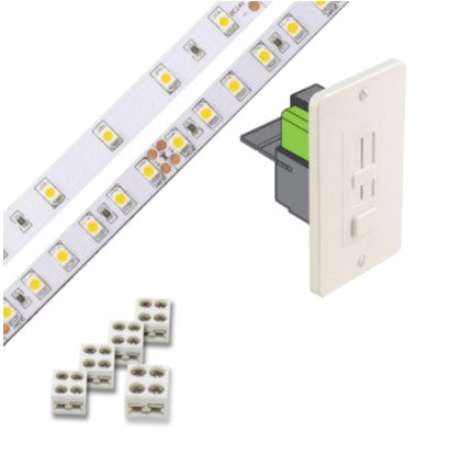 Diode LED DI-KIT-24V-BC1SX60-6300 Blaze 100 Series 16.4ft Basics LED Tape Light Spool with SWITCHEX, Color Temperature 6300K, Voltage 24V
