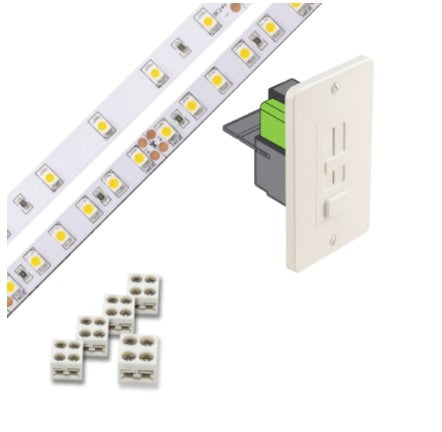 Diode LED DI-KIT-24V-BC2SX60-2700 Blaze 200 Series 16.4ft Basics LED Tape Light Spool with SWITCHEX, Color Temperature 6300K, Voltage 24V
