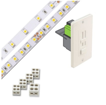 Diode LED DI-KIT-24V-BC2SX60-6300 Blaze 200 Series 16.4ft Basics LED Tape Light Spool with SWITCHEX, Color Temperature 6300K, Voltage 24V