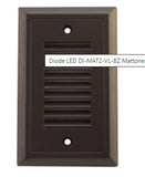 Diode LED DI-MAT2-VL-BZ Mattone 2 Vertical Louvered LED Step Light, Voltage 12V, Bronze Finish