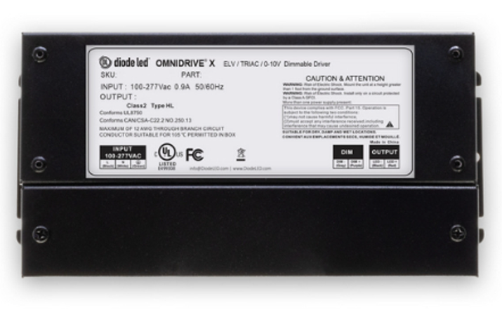 Diode LED DI-ODX-12V100W-J 100 Watt Omnidrive X Dimmable LED Driver 12V DC w/ Junction Box
