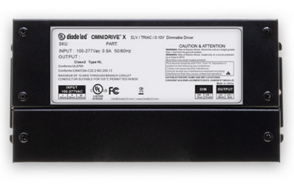 Diode LED DI-ODX-12V100W-J 100 Watt Omnidrive X Dimmable LED Driver 12V DC w/ Junction Box
