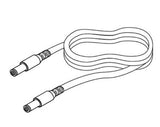 Diode LED DI-PVC2464-DL39-EXT-M-M-W 1 Meter Male DC to Male DC Extension Cable (2.1mm), White Finish