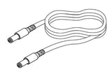 Diode LED DI-PVC2464-DL6-EXT-M-M-W 6" PVC 2464 Male DC to Male DC Extension Cable, White Finish