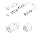 Diode LED DI-SE-NB-SDWC-EC-FDC 12" Neon Blaze Side Bending Straight Wire Entry with Frosted End Cap, Female DC Plug