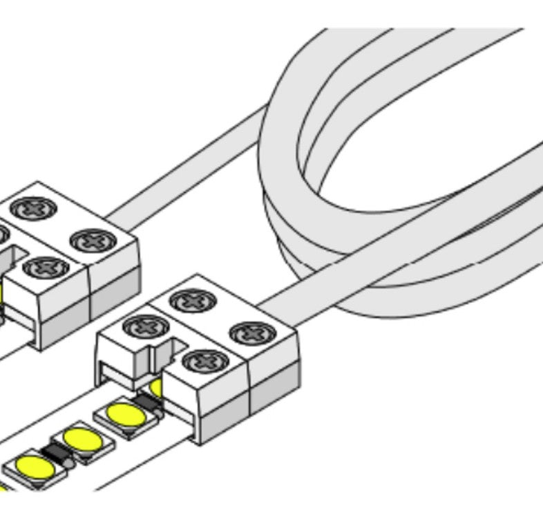 Diode LED DI-TB12-6JPR-TTT-1 Tape Light Terminal Block 12mm Tape-to-Tape Jumper Cable