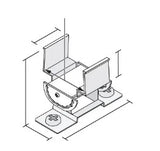 Diode LED DI-TE-ENC-RTCL-2 Alpha TECH Rotating Mounting Clip, White Finish (2-Pack)