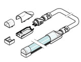 Diode LED DI-TE-NB-B-FR-EC Neon Blaze Top Bending Bottom Wire Entry Frosted Cap And Frosted End Cap