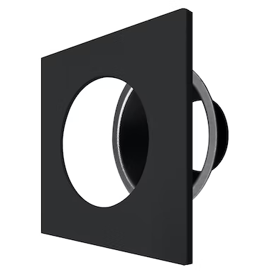EnvisionLED DLJBX-1-TRIM-BLK-SQ 1" Smooh Square Trim for DLJBX Series Downlights, Black Finish