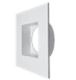 EnvisionLED DLJBX-6RG-TRIM-WH-SQ LED 6 Inches Regressed Gimbal White Square Trim