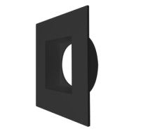 EnvisionLED DLJBX-6RG-TRIM-BLK-SQ LED 6 Inches Regressed Gimbal Black Square Trim