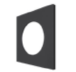 EnvisionLED DLJBX-ADJ-3-TRIM-BLK-SQ 3 Inches Gimbal Square Trim Black Finish