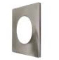 EnvisionLED DLJBX-ADJ-3-TRIM-BN-SQ 3 Inches Gimbal Square Trim Brushed Nickel Finish