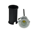 ABBA Lighting USA 3W DM52-SS-5000K Cast Stainless Steel Well Light With 20" Wire 12V AC / DC