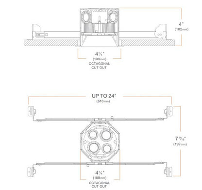 DMF Lighting DRDHNJD 4" Fire Rated New Airtight OneFrame Deep Junction Box - 120V - BuyRite Electric