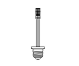 DMF Lighting DRD2X-QCM-ED Male IDEAL Power Plug to Edison Adapter