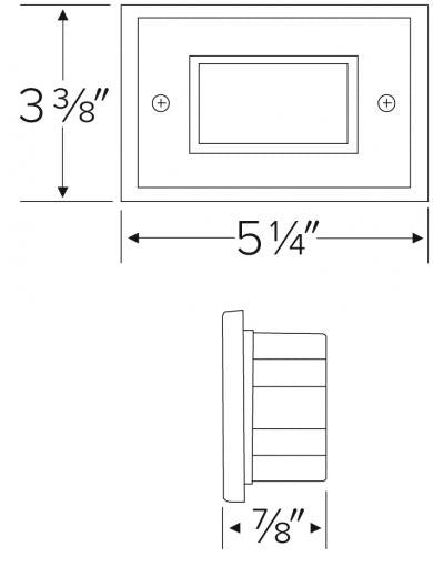 ELCO Lighting ELST9130 Mini LED Step Light with Open Faceplate 2W 3000K 12V Finish | BuyRite Electric