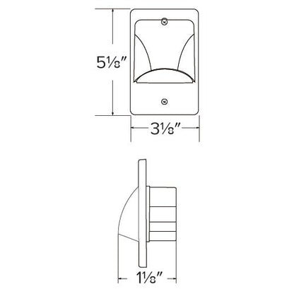 ELCO Lighting ELST9830 Mini LED Step Light with Scoop 2W 3000K 12V Finish | BuyRite Electric