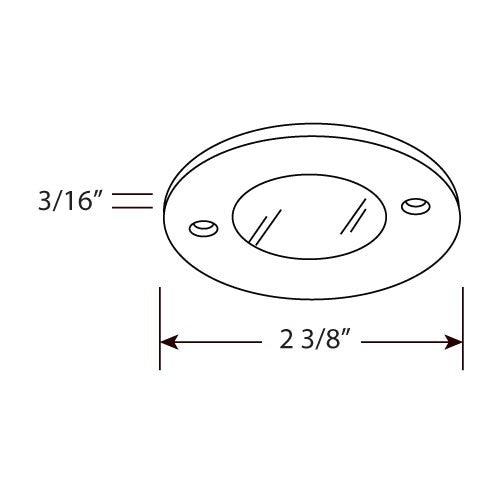 ELCO Lighting E252N Undercabinet Pucks, Aster Mini Super Slim Round LED Puck Light 3.5W 3000K 280 lm 12V Nickel Finish