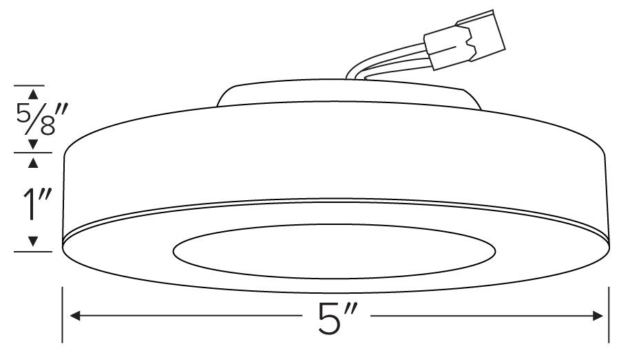 ELCO Lighting ELSF4230W 4 Inch Colby LED Ceiling Mount Disk Light 10W 3000K 700 lm White Finish