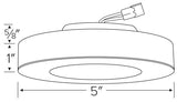 ELCO Lighting ELSF4230W 4 Inch Colby LED Ceiling Mount Disk Light 10W 3000K 700 lm White Finish