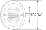 ELCO Lighting ELST8540N Round Mini LED Step Light with Angled Louver 3W 4000K 12V Nickel Finish