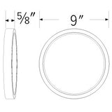 ELCO Lighting ELSP8340W 8 Inch Round Sky Panel 4000K 1300 lm 120V White Finish