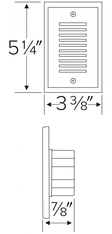 ELCO Lighting ELST92 Mini LED Step Light with Angled Louver 2W 4000K 1000 lm 12V Finish | BuyRite Electric