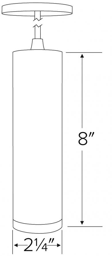 ELCO Lighting EDL8040W LED Diecast Aluminum Pendant 10W 4000K 750 lm 120V Triac Finish | BuyRite Electric