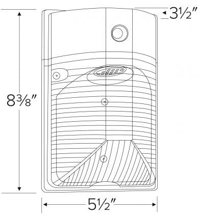 ELCO Lighting EWM17W30 LED Wall Mount with Photocell 17W 3000K 1900 lm 120V  Finish | BuyRite Electric