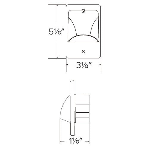 ELCO Lighting ELST9830 Mini LED Step Light with Scoop 2W 3000K 12V Finish | BuyRite Electric