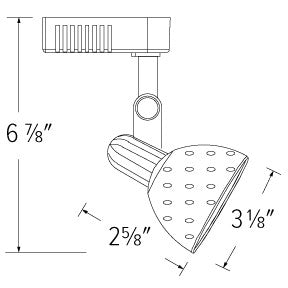 ELCO Lighting ET534W Electronic Low Voltage Clasp Track Fixture 50W 12V All White Finish