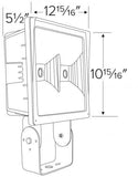 ELCO Lighting EFL90L50WF Large LED Floodlight 90W 5000K 11000 lm 120/277V Dark Bronze Finish