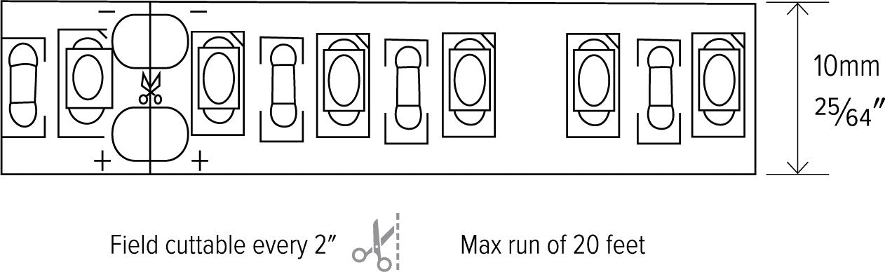 ELCO Lighting EW45-24 4.4W/ft. High Density Outdoor LED Tape Light 16 ft. Reel 4.4W 2700K 450 lm | BuyRite Electric