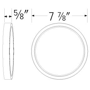 ELCO Lighting ELSP6327W 6 Inch Round Sky Panel 2700K 850 lm 120V White Finish