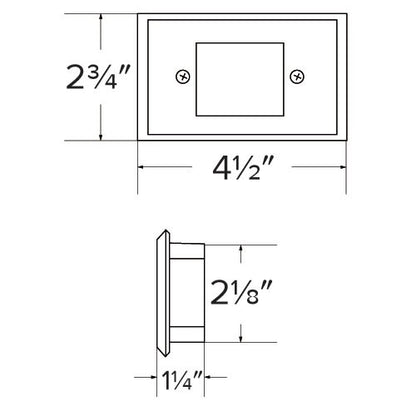 ELCO Lighting ELST66 Mini LED Step Light with Frosted Acrylic Lens 0.8W 3000K 120V Finish | BuyRite Electric